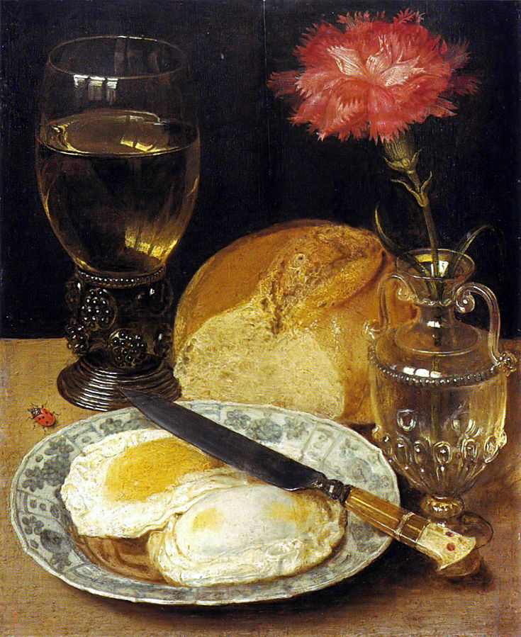  Georg Flegel , Stil-life with fried eggs