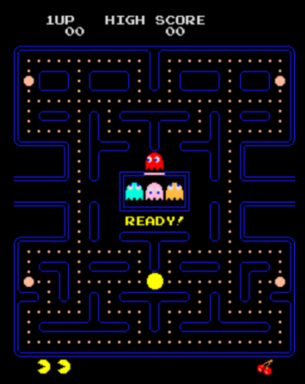 La imagen muestra el juego Pac-Man