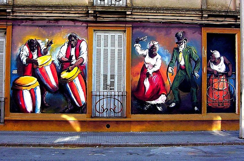 Pintura Mural Homenaje al Candombe