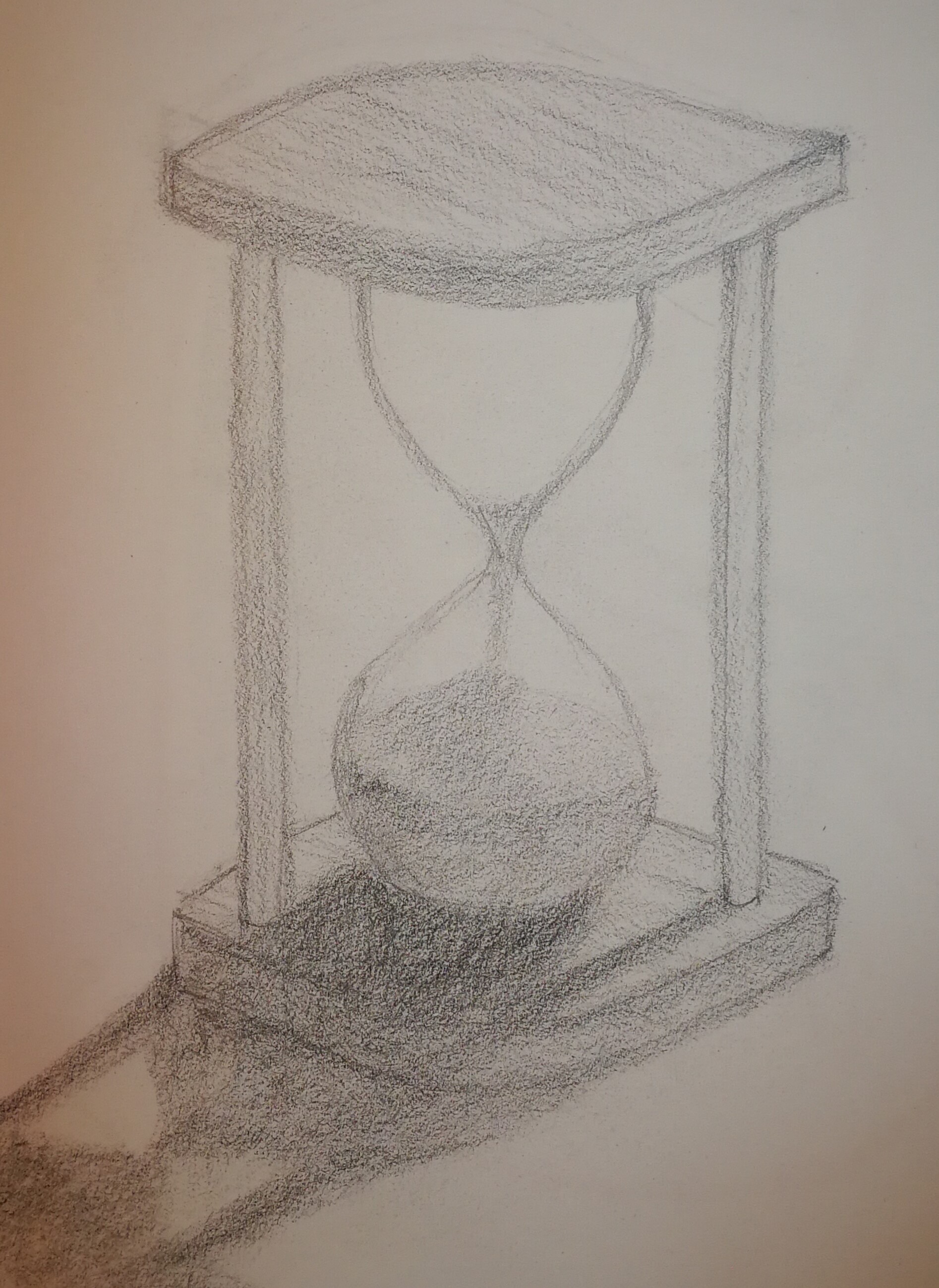 Boceto de un reloj de arena