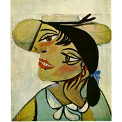 Portrait of woman in d`hermine pass (Olga) - 1923