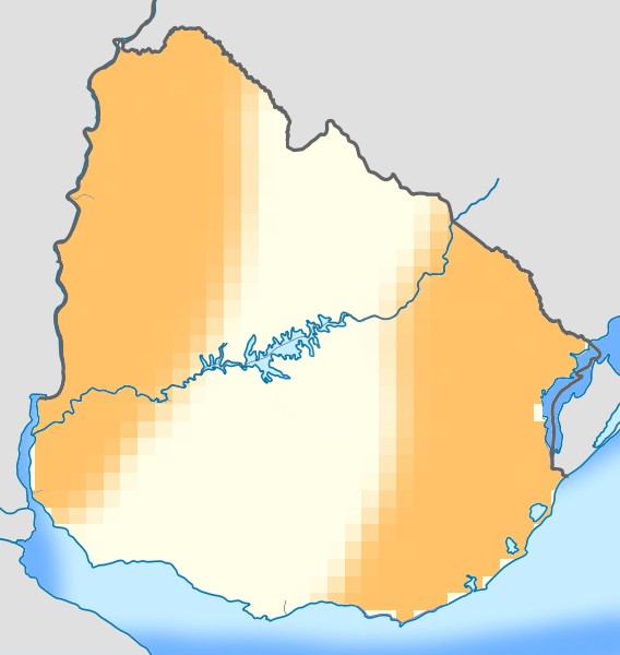 En qué partes de Uruguay se encuentra
