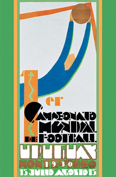 Logo de la primera copa del mundo de fútbol