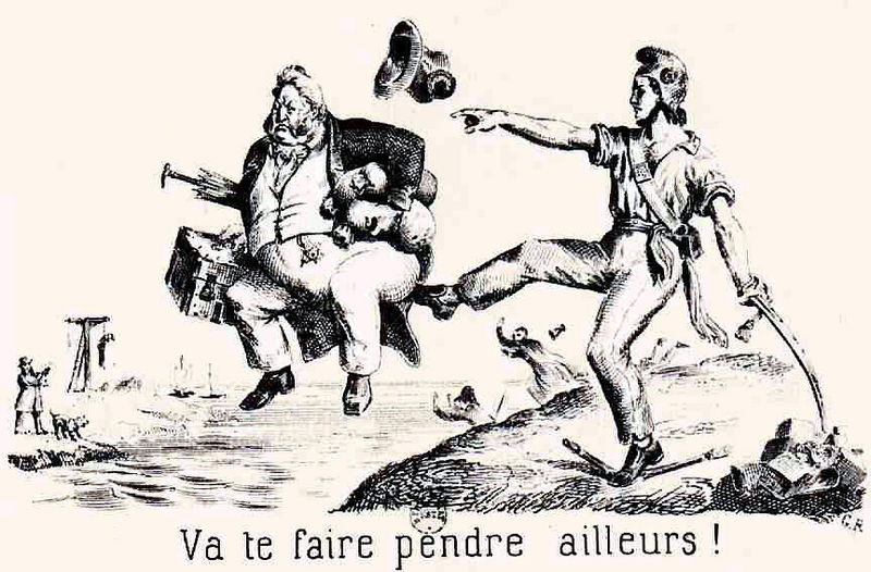 Monogrammist G.R., Paris 1848, Pack dich, Illustration zu dem gleichnamigen Revolutionslied
