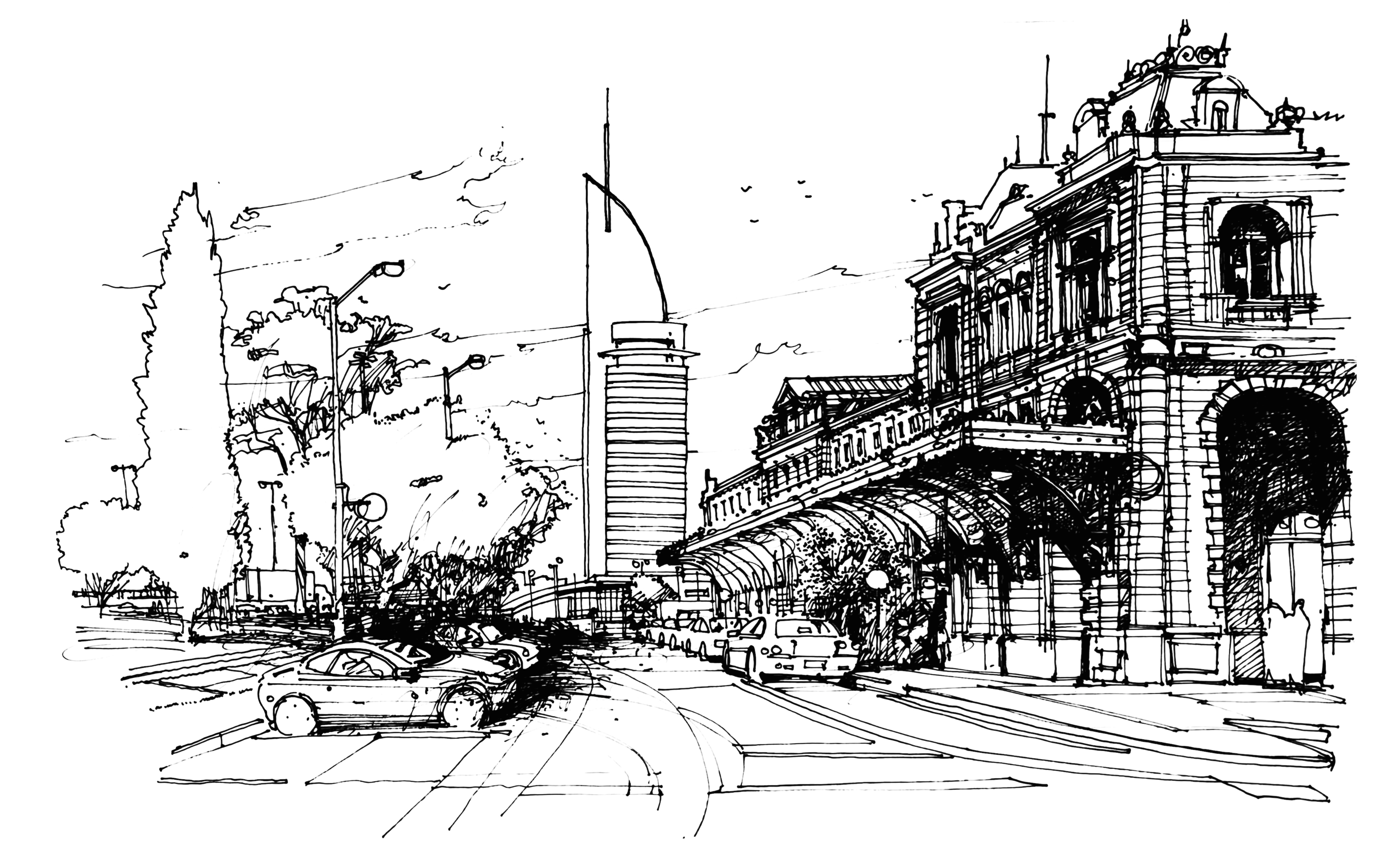 Croquis de Montevideo