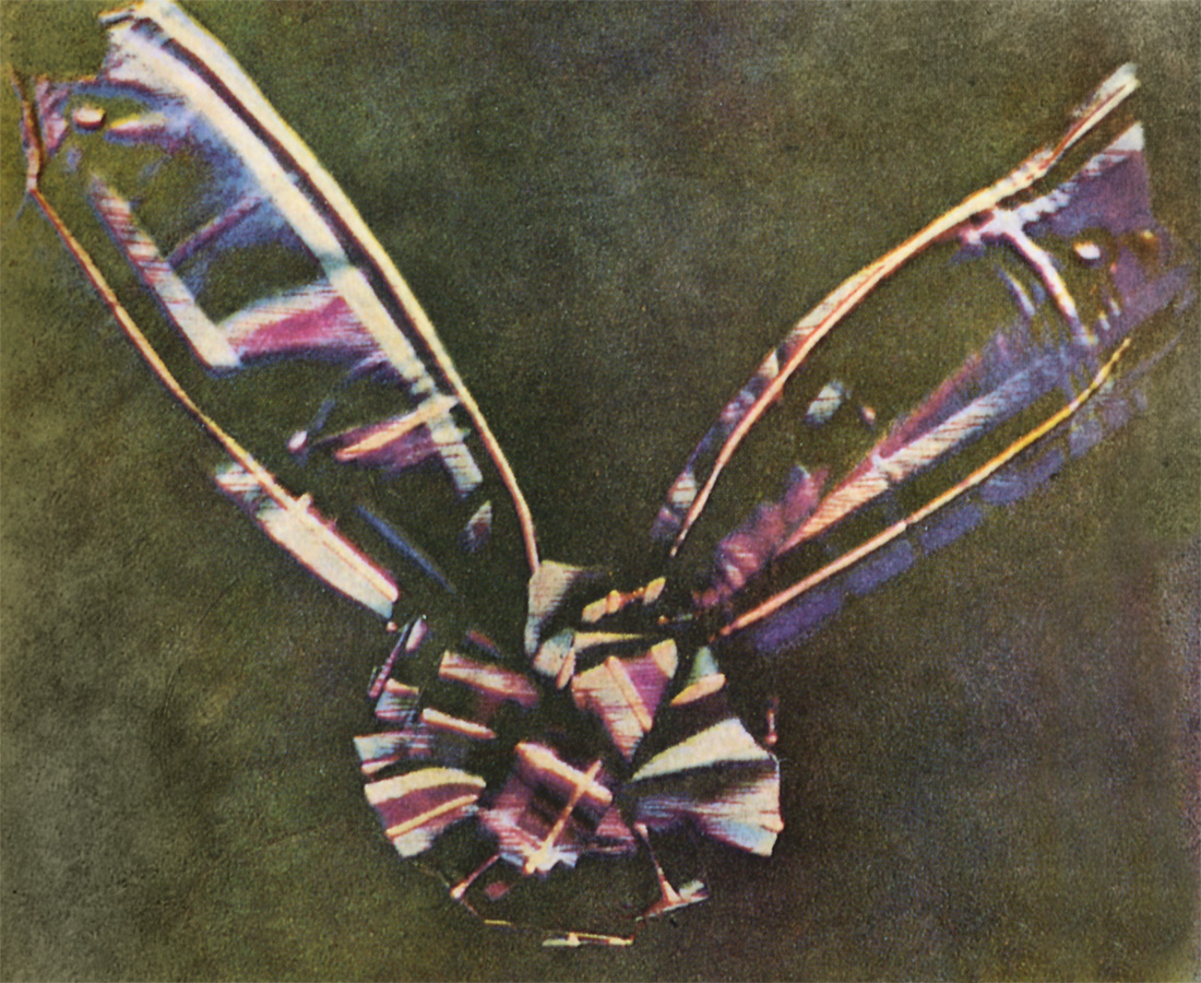 Primera fotografía a color conseguida por James Clerk Maxwell