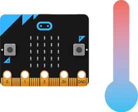 Sensor de temperatura de la micro:bit