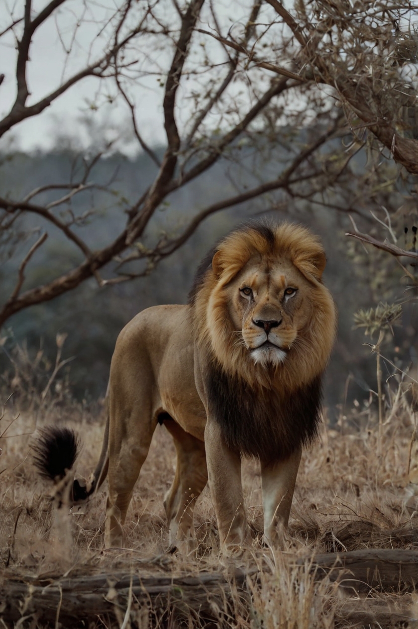 León en su hábitat 