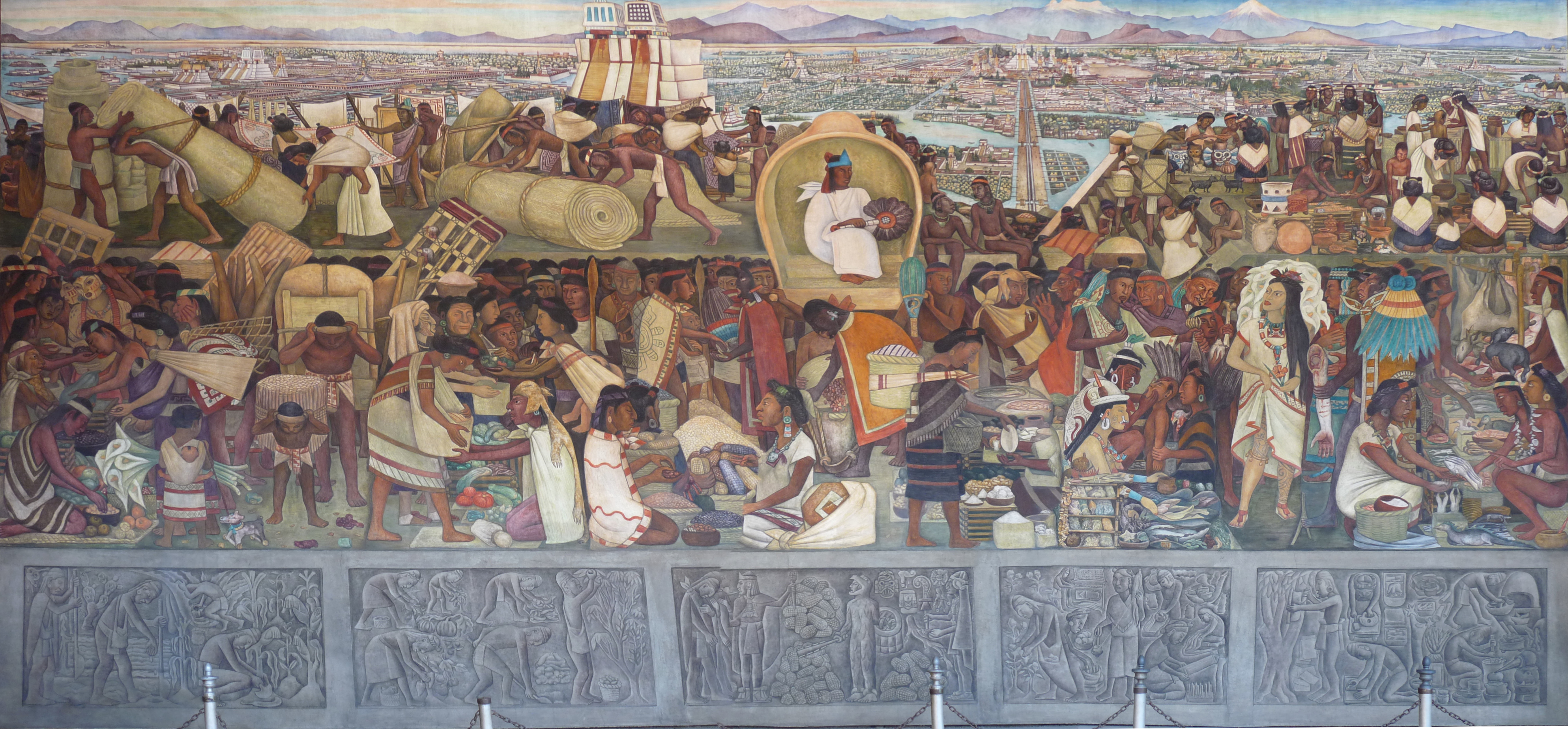 Mural realizado por el artista mexicano Diego Rivera