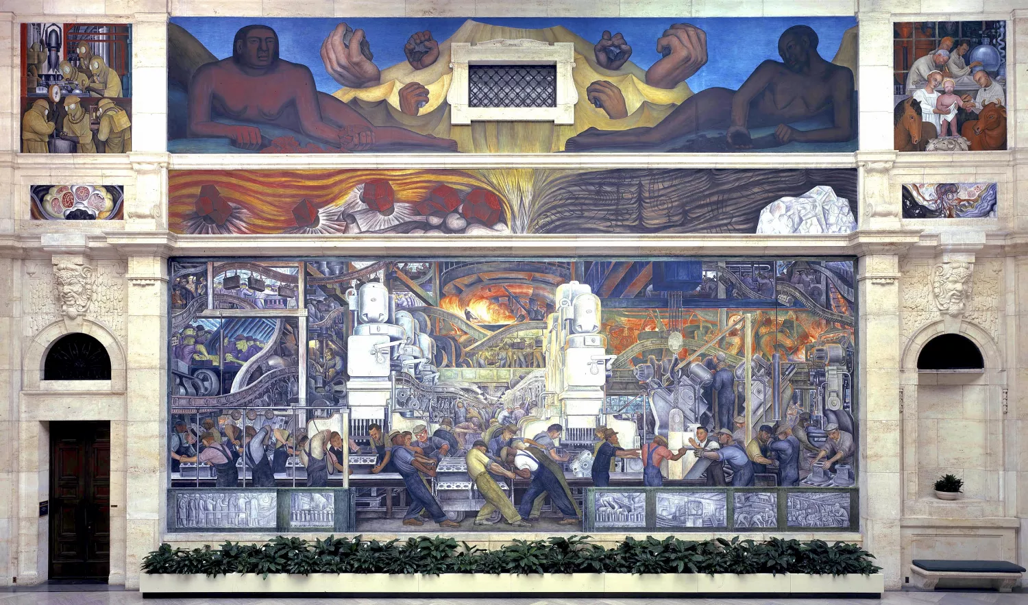 Mural pintado por el artista Diego Rivera