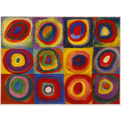 Cuadrados con círculos concéntricos - 1913 - Vasili Kandinsky