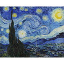 Título: La noche estrellada         Autor: Vincent Van Gogh      Año: 1889 