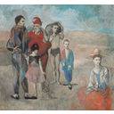 Título: La Familia de Saltimbanquis      Autor: Pablo Picasso        Año: 1905 