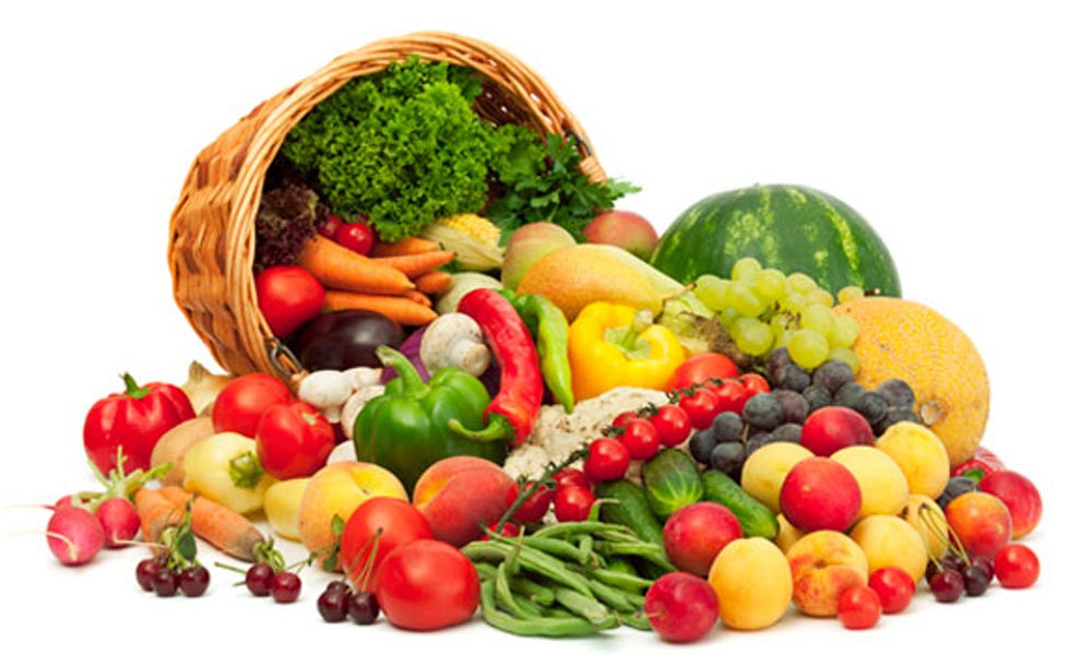Canasta de frutas y verduras 