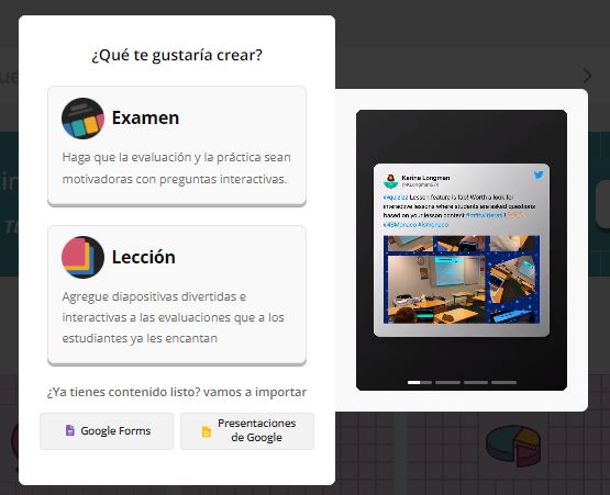 Captura de pantalla de quizizz