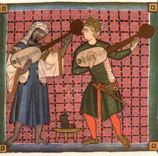 Juglar moro y juglar cristiano, hacia 1284.