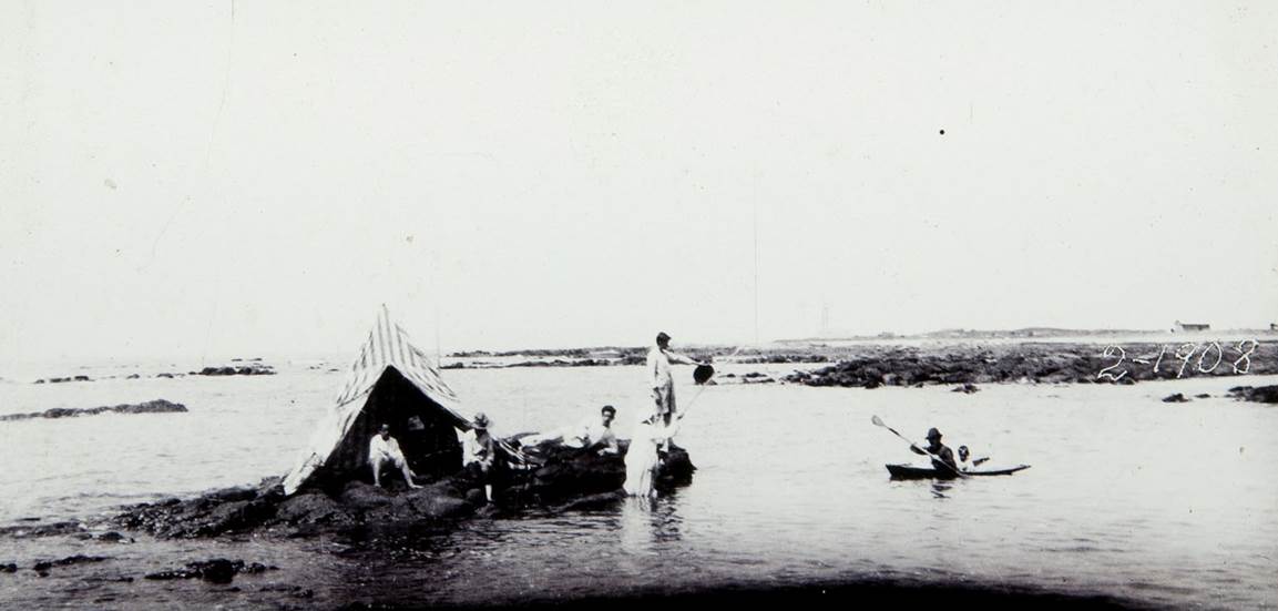 Punta Brava (Punta Carretas). Vista de la costa en 1908.