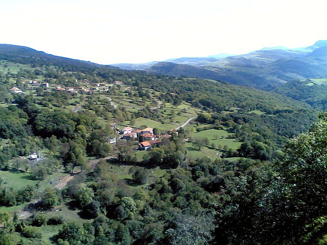 Vista del valle de Soba desde el mirador de La Gándara.