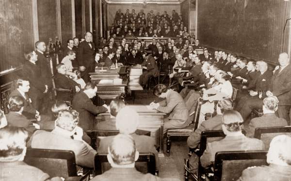 Vista de sesión de Asamblea General de 1921