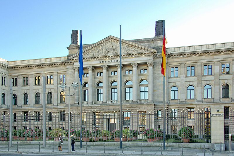 Consejo Federal. Órgano de representación de los dieciséis estados federados de Alemania, con sede en la antigua Sala de Señores de Prusia. Berlín, Alemania.