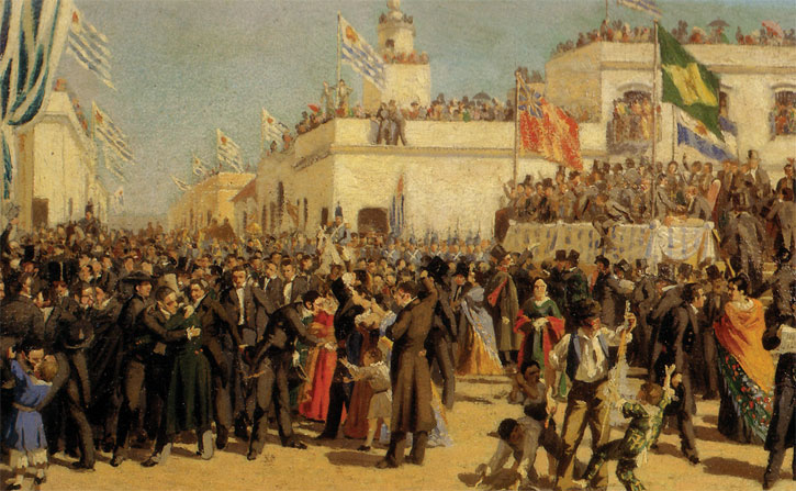 Boceto para la "Jura de la Constitución de 1830" de Juan Manuel Blanes
