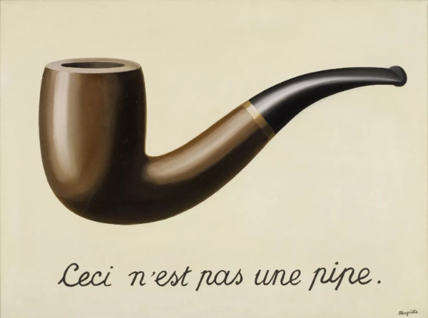 "esto no es una pipa" obra de René Magritte