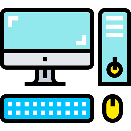 Imagen ilustrada de una computadora