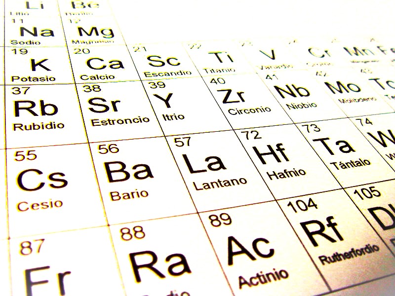tabla periódica de los elementos