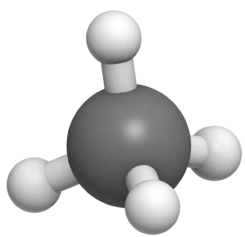 modelo molecular del metano CH4