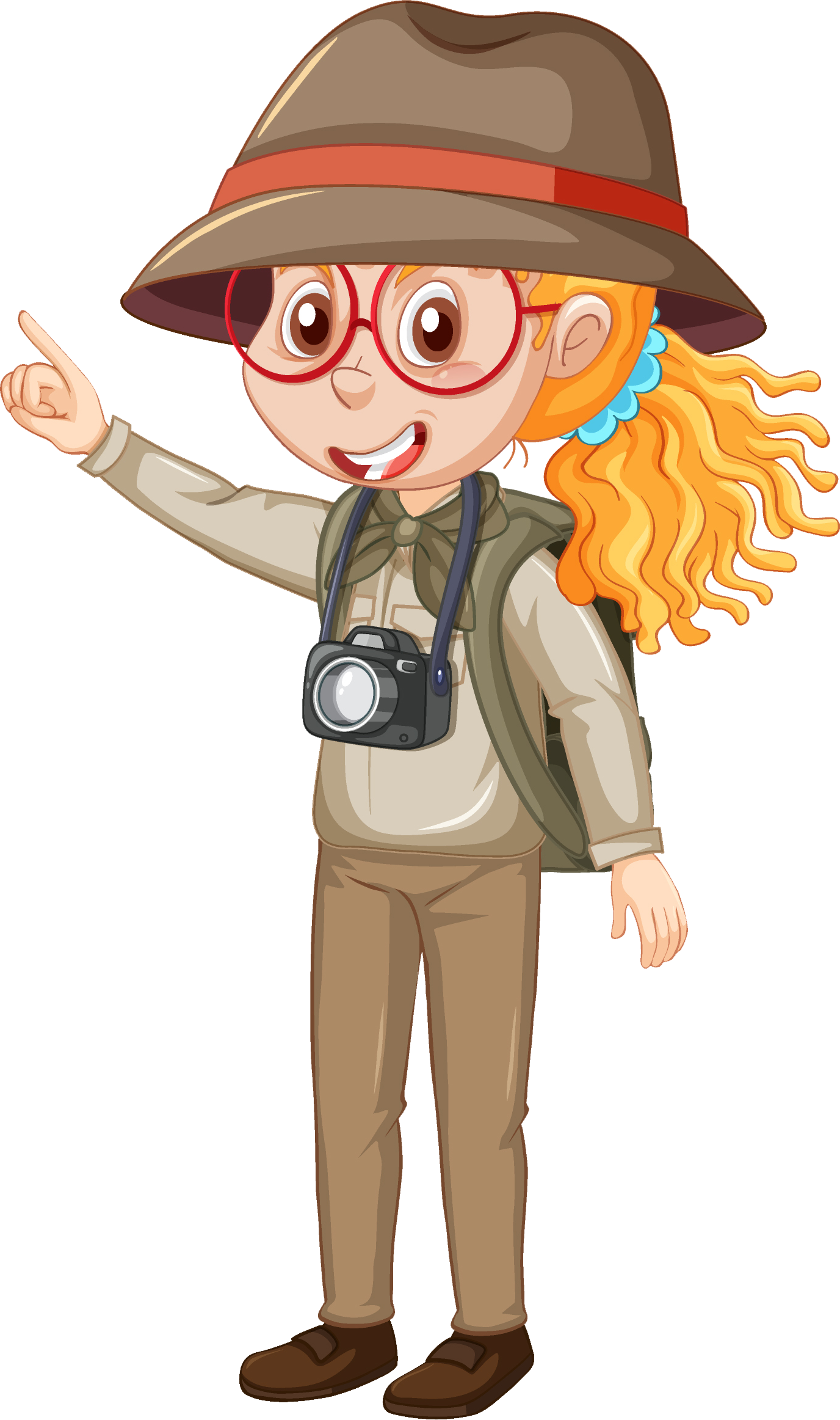 Imagen ilustrativa de niña vestida de exploradora
