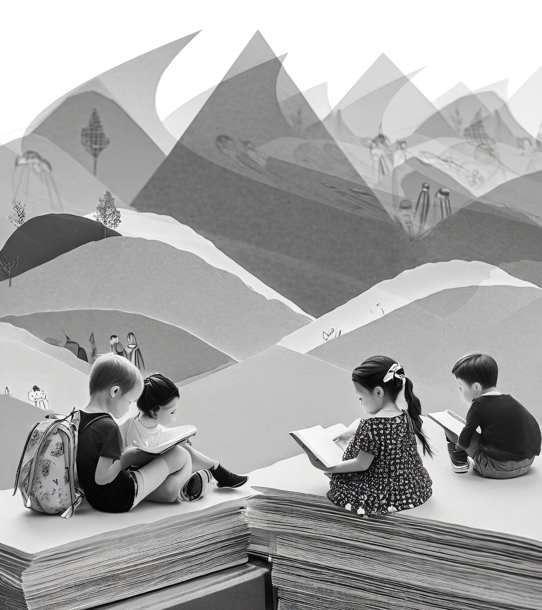 Niños leyendo