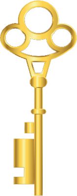 Llave de color dorado