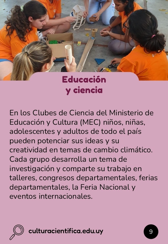 Información sobre clubes de ciencia