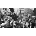 Jóvenes estudiantes franceses en manifestación. Mayo de 1968