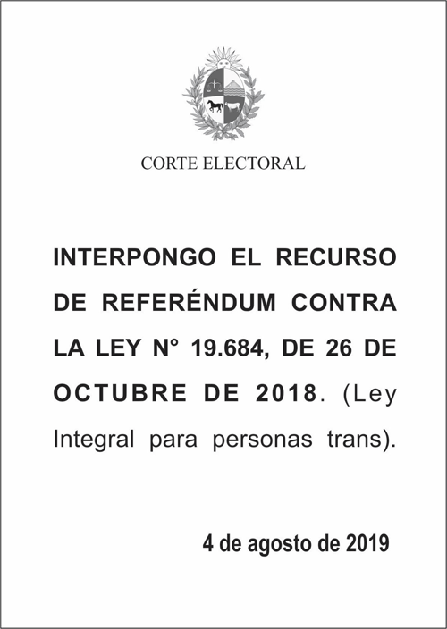papeleta referéndum 2019