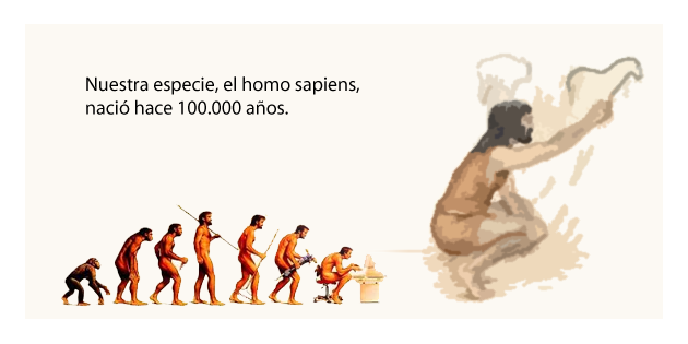 Nuestra especie, el homo sapiens, nació hace 100.000 años.