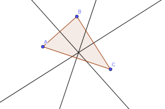 mediatrices en un triangulo