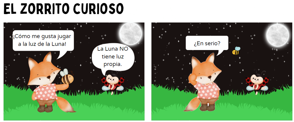 Historieta de zorrito curioso